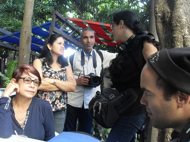 Todo mezclado, periodistas y activistas, de Cuba y de fuera